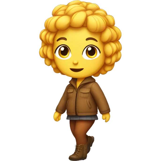 Autumn chick girl emoji