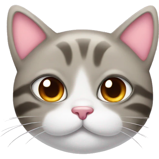 Cat face with heart eyes and bow emoji