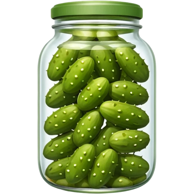 Gherkins in jar emoji