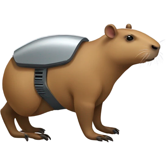 capybara robot 3/4 turn emoji