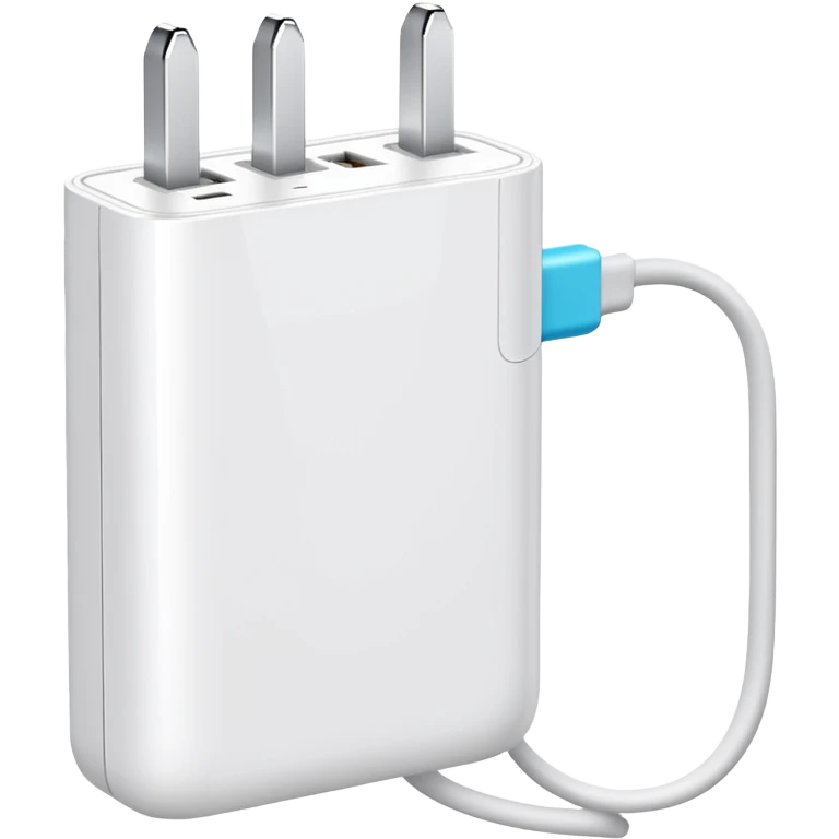 white phone charger emoji