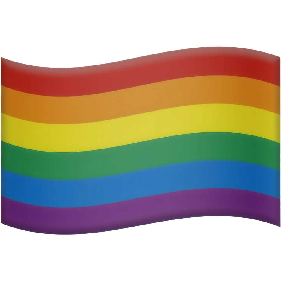 Gay men pride flag emoji