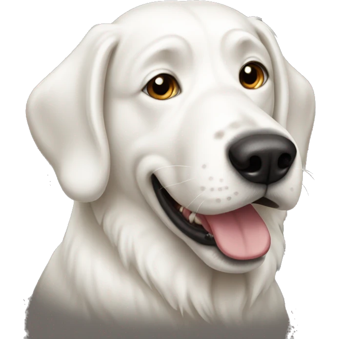 Big white dog emoji