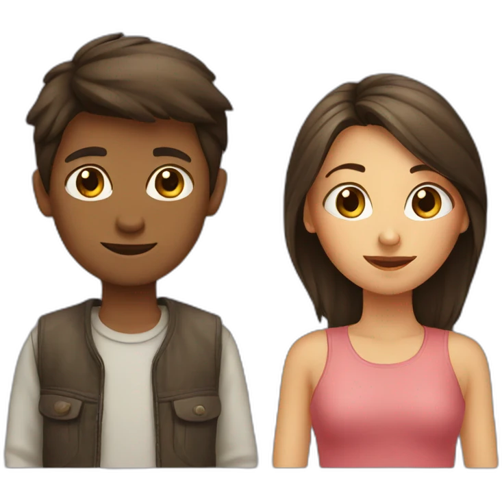 Boy and girl emoji