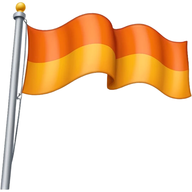 a flag with these colours:                          🧡 emoji