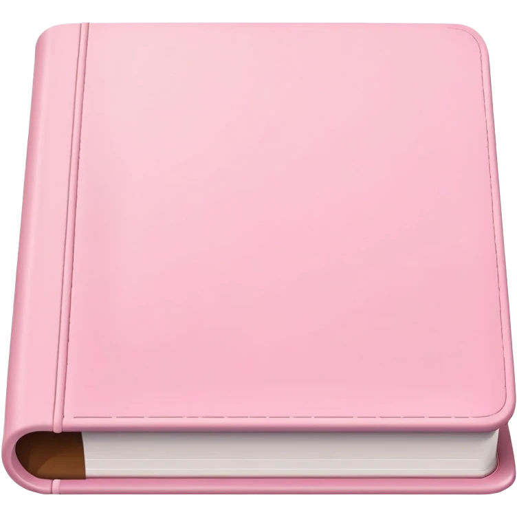 Pastel pink book emoji