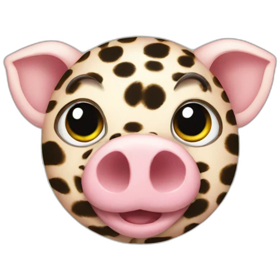 Leopard pig emoji