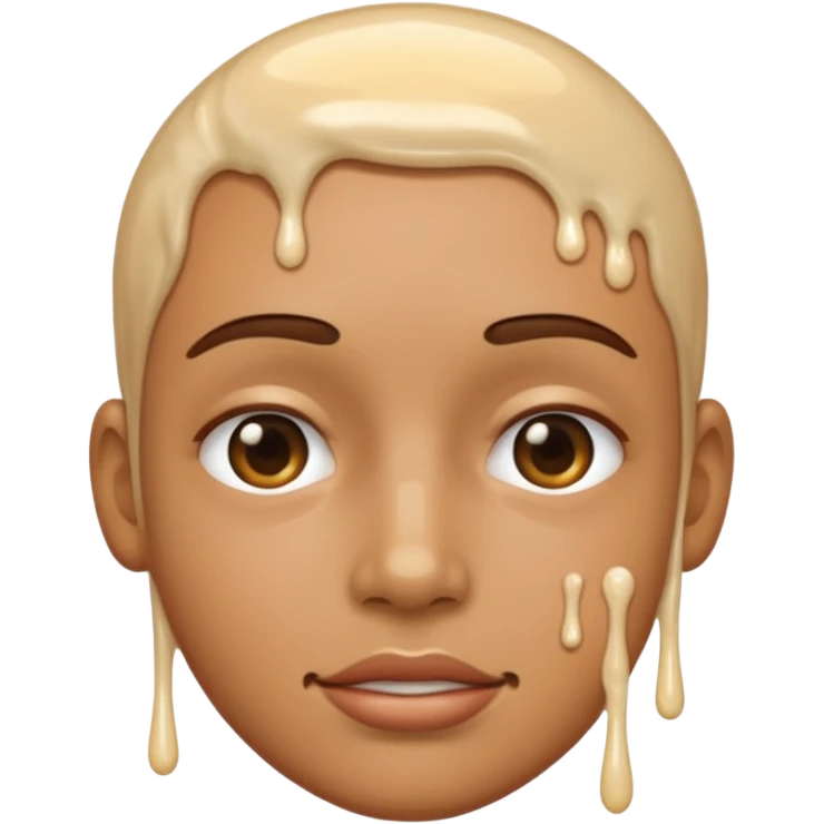 Naked and covered in cum emoji