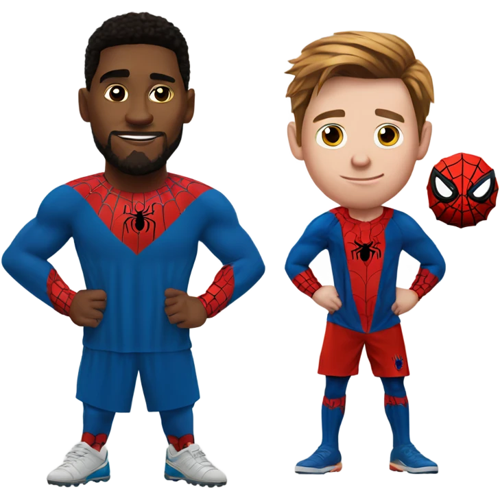 Messi with Spider- man emoji