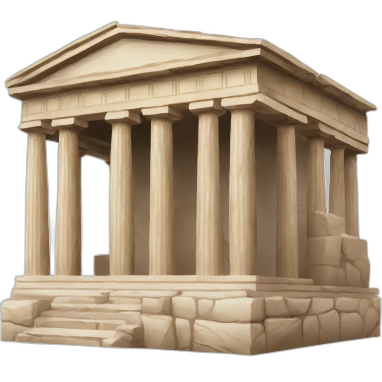ancient greek building transparent background emoji