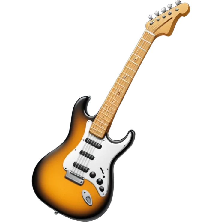 Bana elektronik gitar emojisi yap ama bir tane yüz emojisinin elinde olsun elektronik gitar siyah olsun  emoji