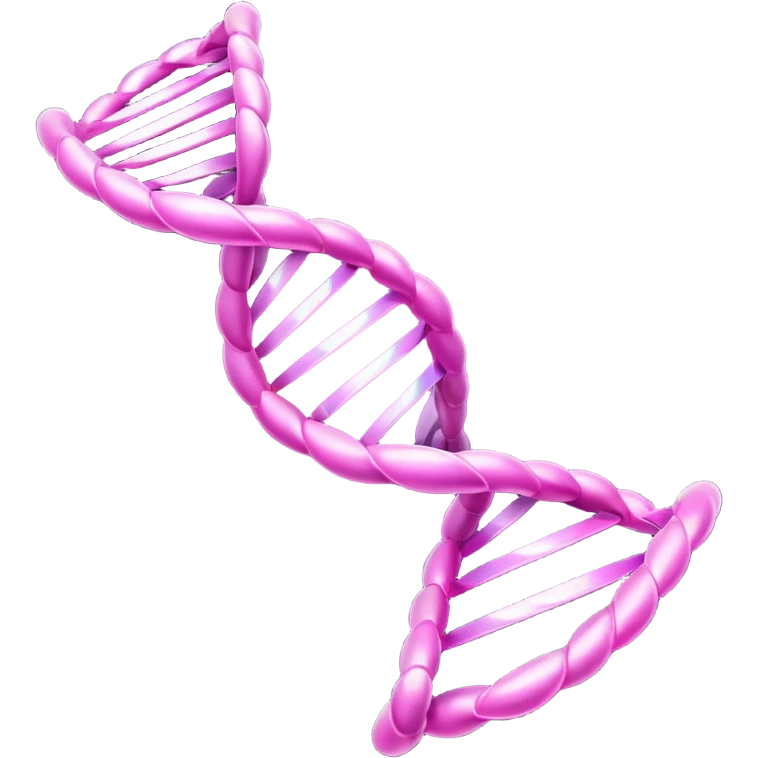 pink dna molecule emoji