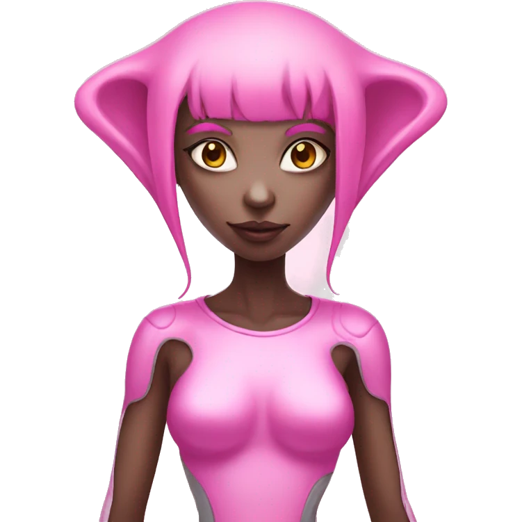 Pink alien girl emoji
