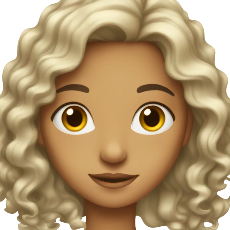 can u make an Algerian girl with medium length wavy hair emoji