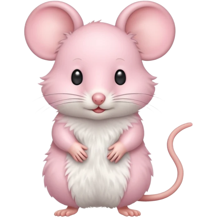 Pastel pink mouse emoji