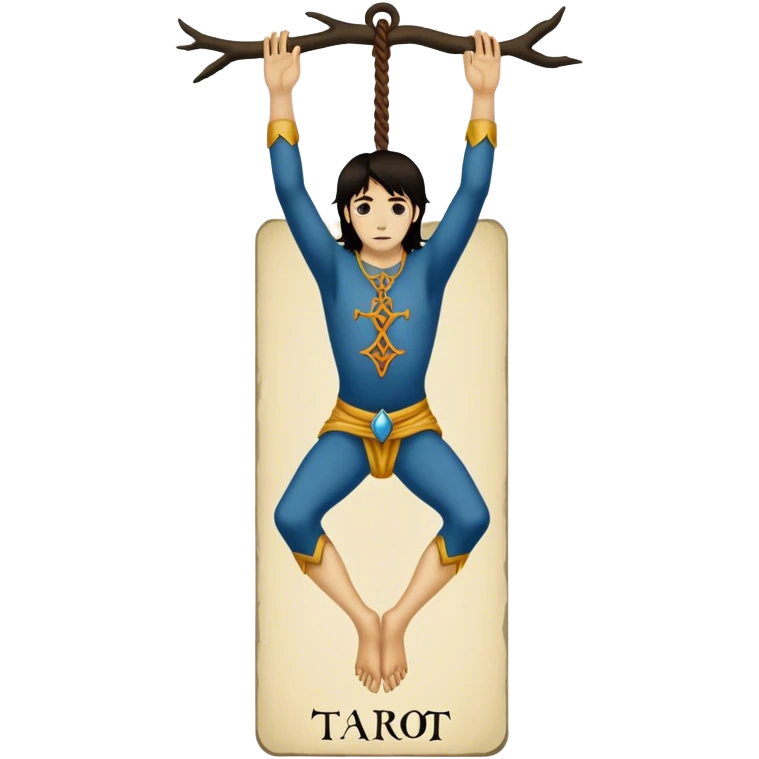 The hanged man Tarot Card emoji