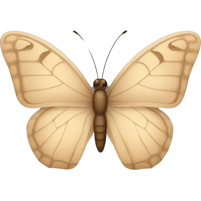 beige butterfly emoji