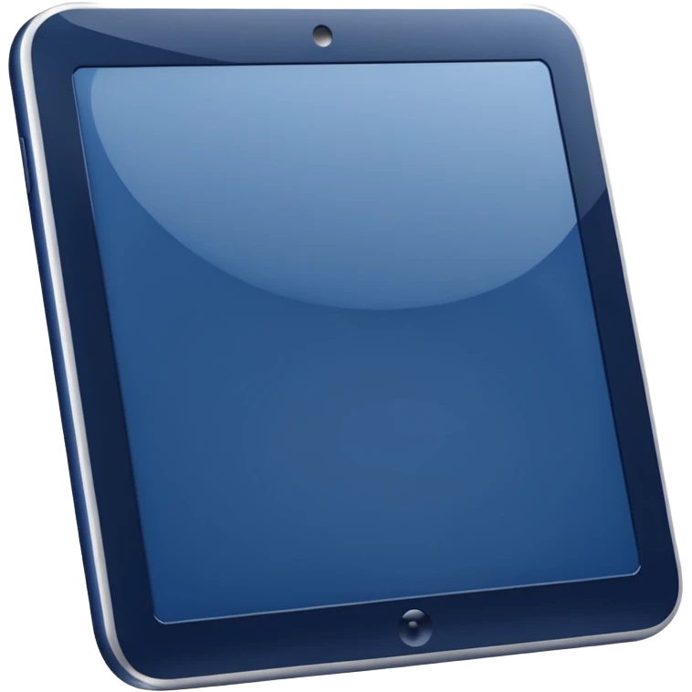 Navy blue tablet emoji
