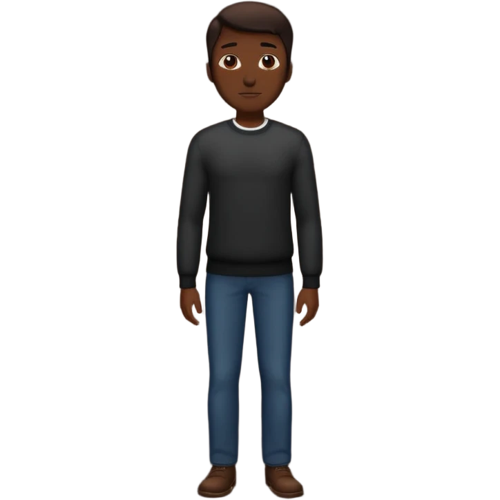 man silohuette standing emoji