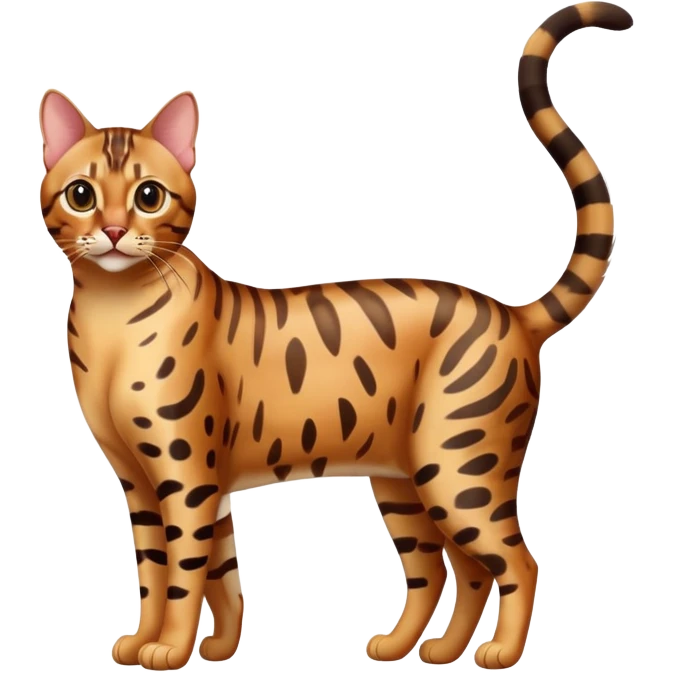bengal cat full body emoji
