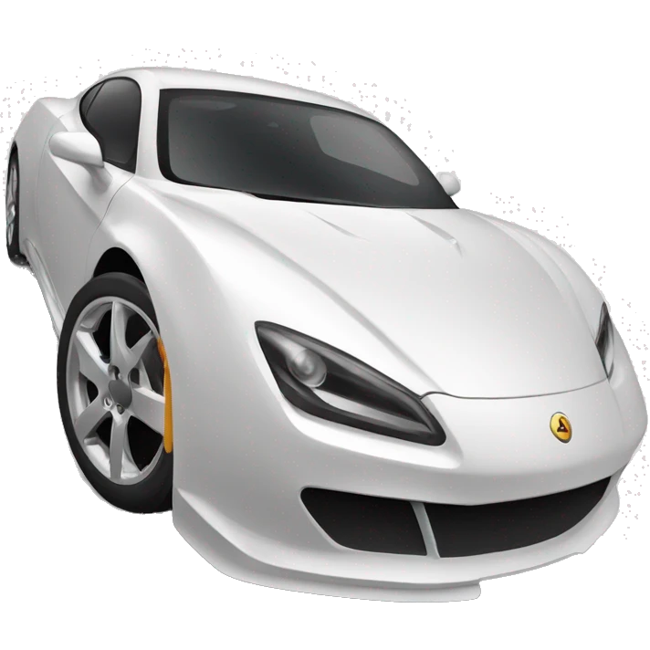 sportscar on white ground emoji