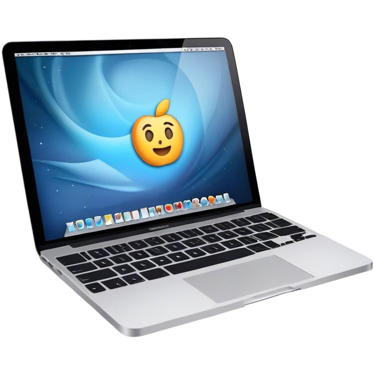 a macbook emoji