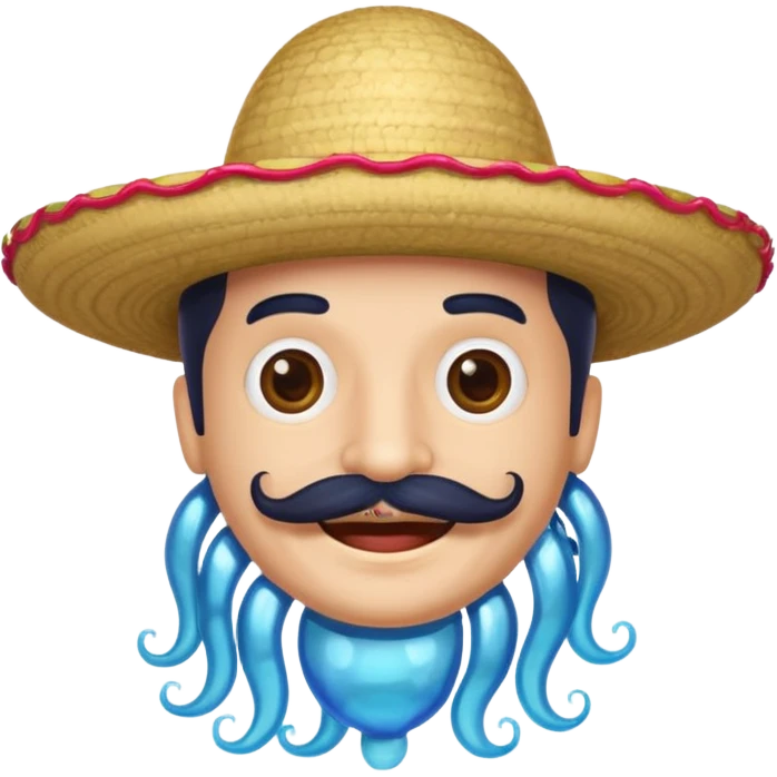Un portugais avec une moustache mexicaine qui rigole  emoji