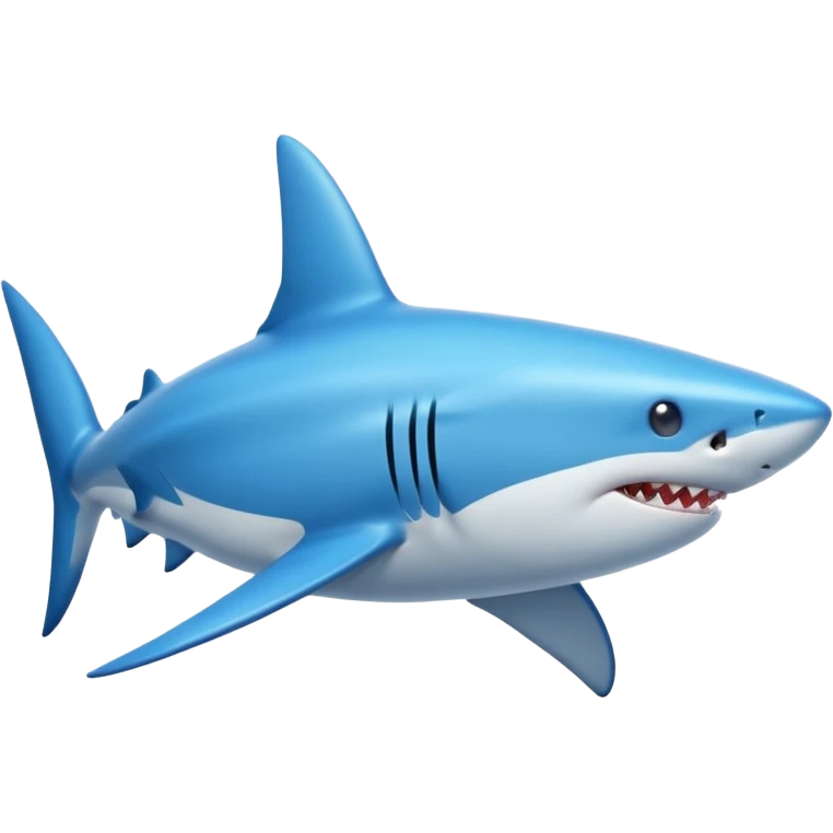 Shark blue emoji
