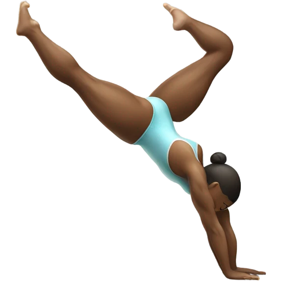 gymnast doing a handstand emoji