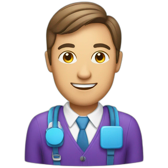 colourful customer service consultant emoji
