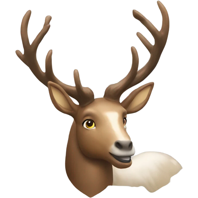 Create a stag version of pegasus emoji