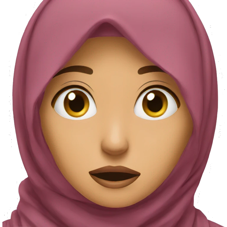 hijabi scared emoji