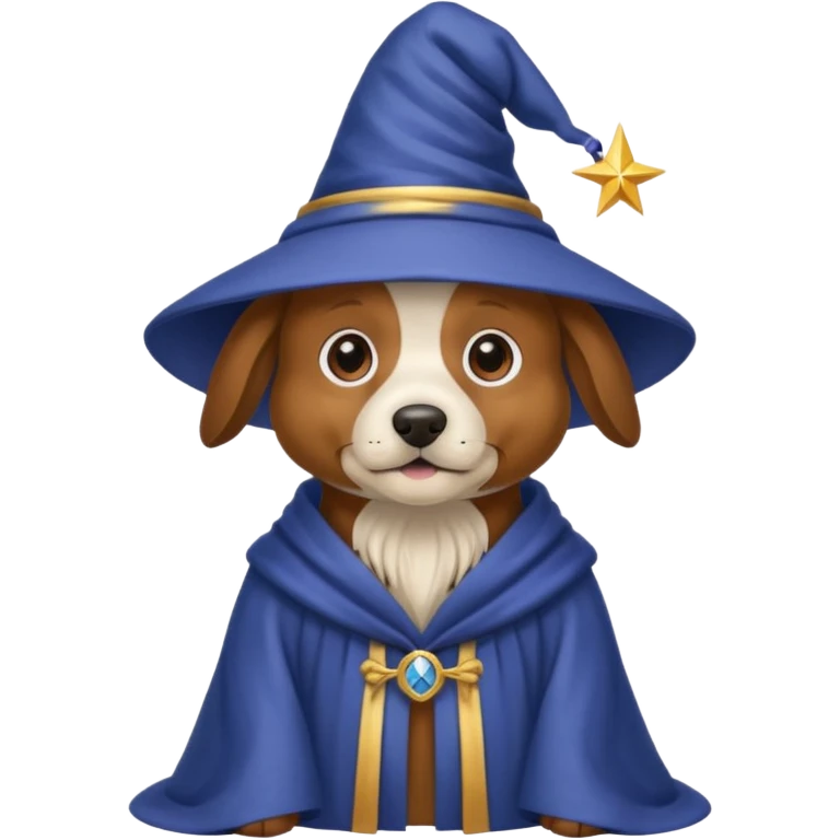 Dog wizard emoji