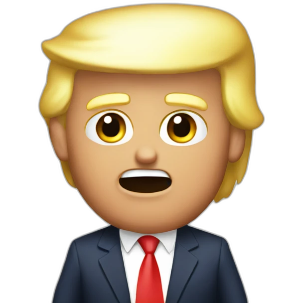 Trump saltando emoji