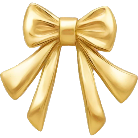 gold bow earrings emoji