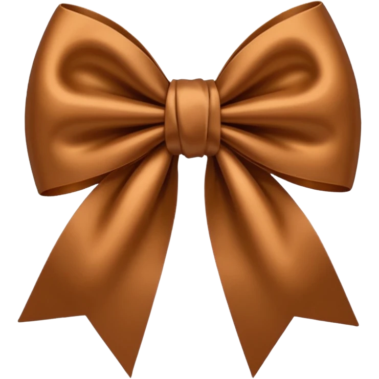 Brown bow emoji