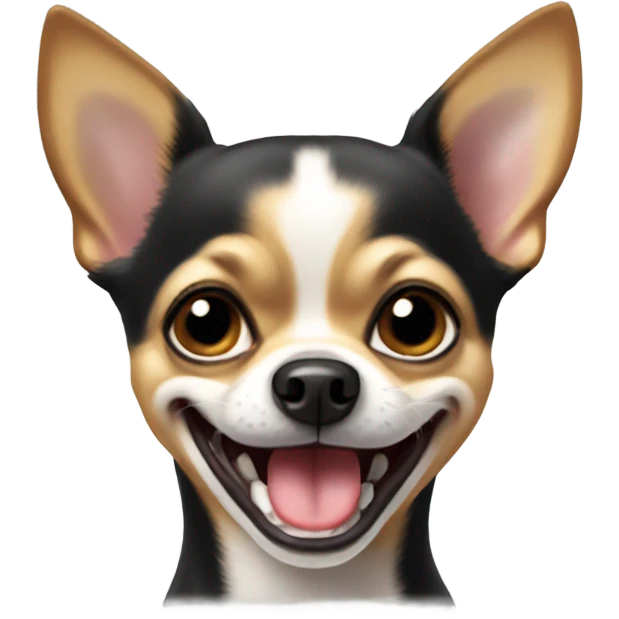 Chihuahua laughing emoji