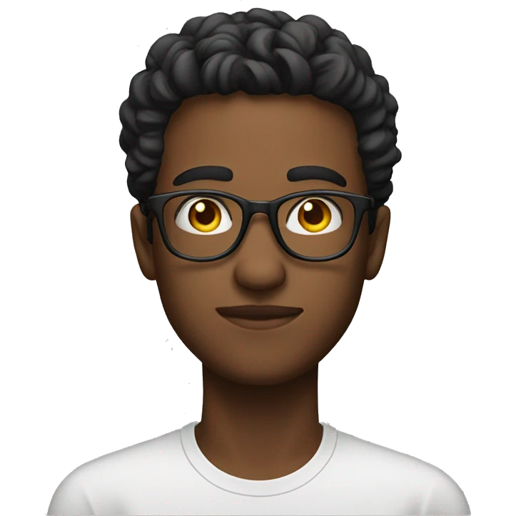 Man, 25 years old, glasses emoji