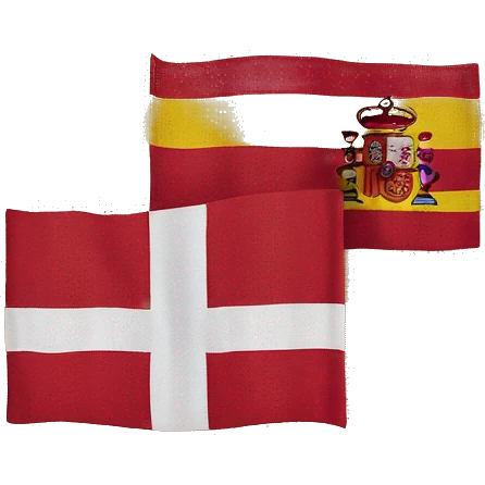 spain flag with uk emoji