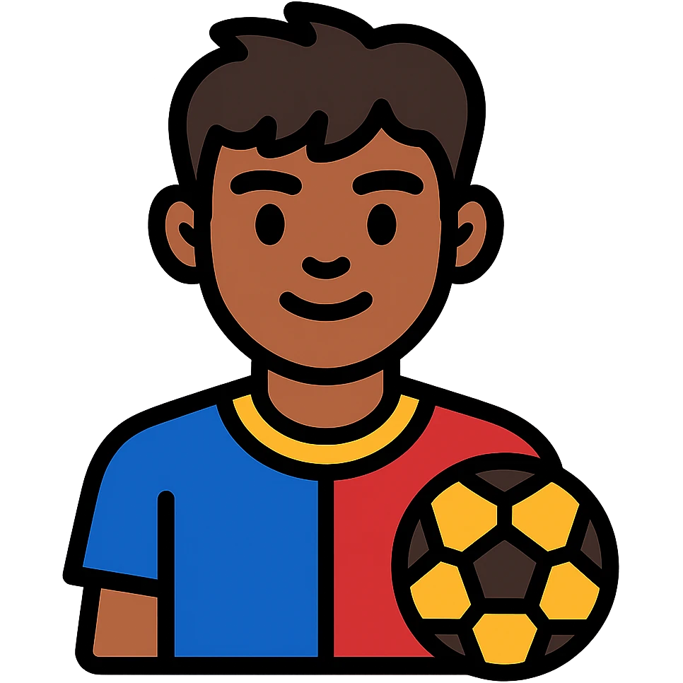 Lamine Yamal in football kit emoji
