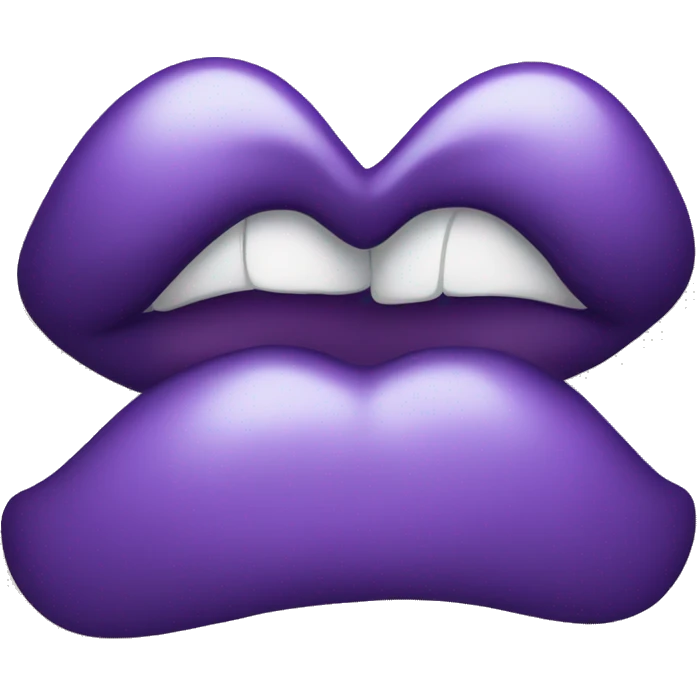 purple kiss emoji