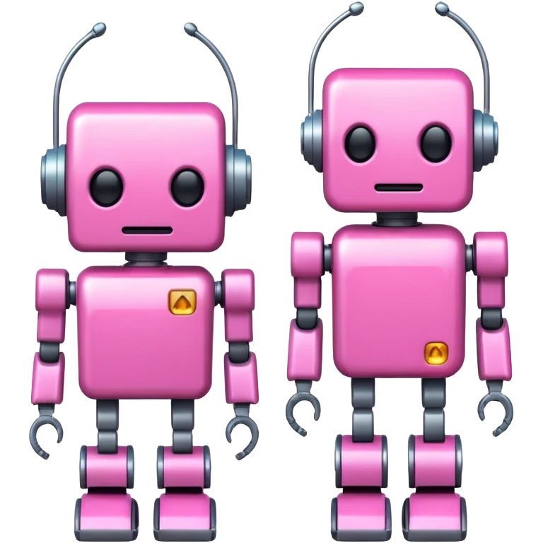 pink robots emoji