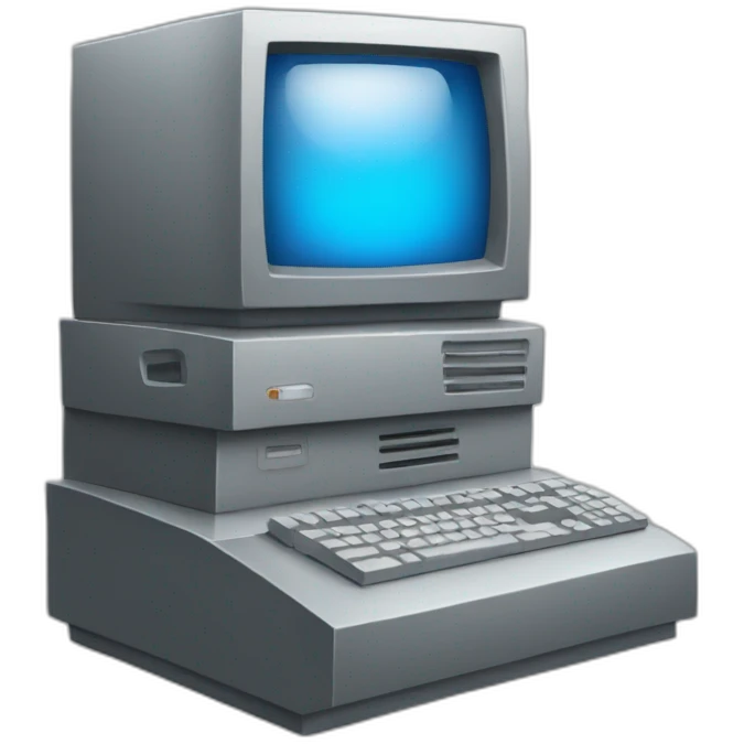 computer with a crank on the side emoji