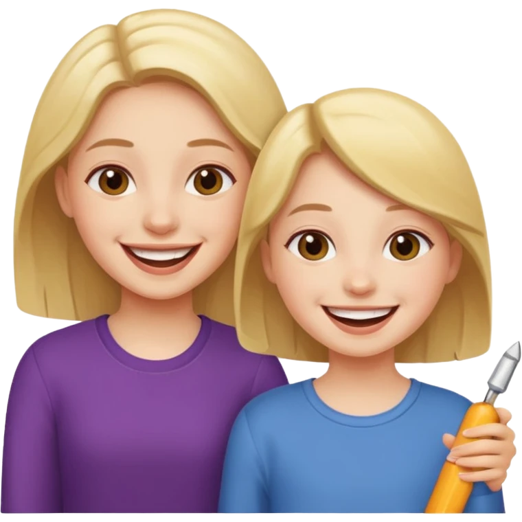 بنت و بنت خالتي emoji