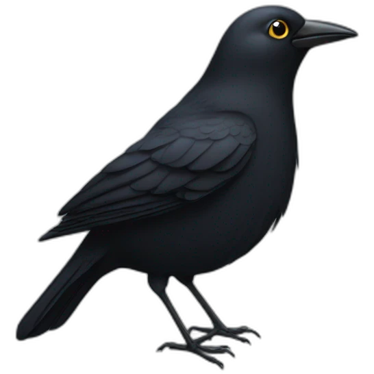 black bird emoji