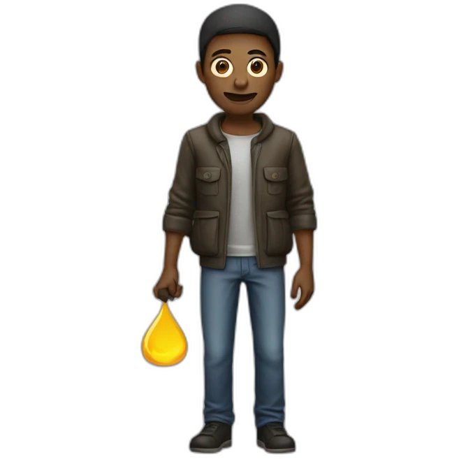 one man steals fuel emoji