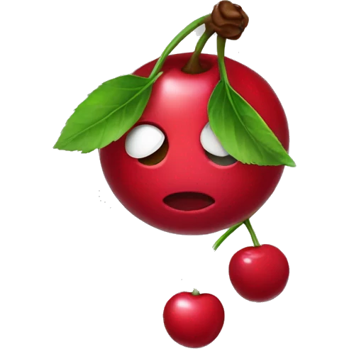 Cherry with bow emoji