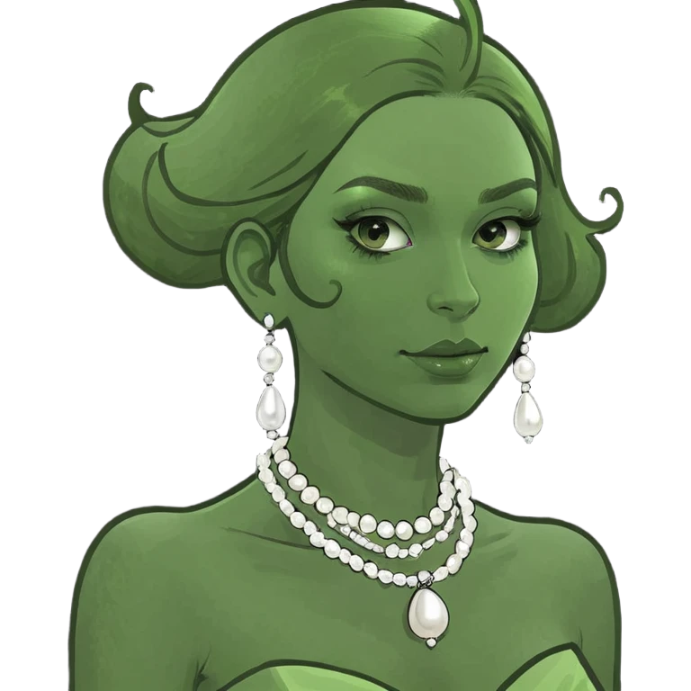 girl with a high class look emoji