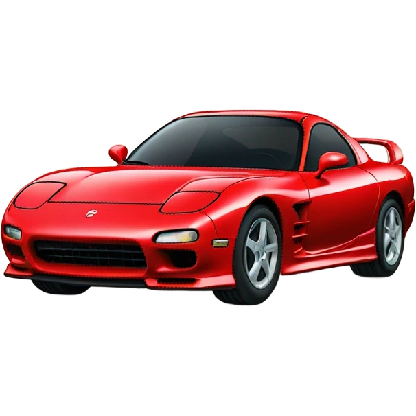 Red rx-7 sports car emoji