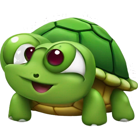 turtle with grapes as eyes emoji
